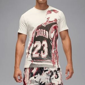 Jordan Sport Men's T-Shirt Sail/ University Red/Wolf Grey/Black 2XL Brad New !!